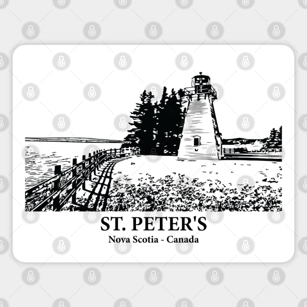 St. Peter's - Nova Scotia Magnet by Lakeric